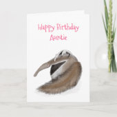 Schattigee miereneter en baby verjaardagskaart voo kaart (Voorkant)