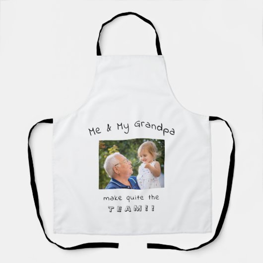 Schattigee mij & mijn opa Foto Schort (Voorkant)