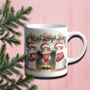 Schattigee Mimi Kerst Mok met kleinkinderen namen