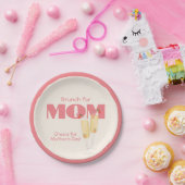 Schattigee Mimosas Moederdag Papieren Bordje (Feest)