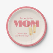 Schattigee Mimosas Moederdag Papieren Bordje (Voorkant)