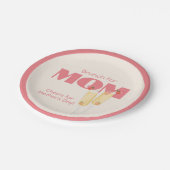 Schattigee Mimosas Moederdag Papieren Bordje (Gekanteld)