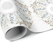 Schattigee mini bloemenkrans cadeaupapier (Rol Hoek)