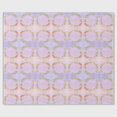 Schattigee mini-bloemenkrans cadeaupapier (Vlak)