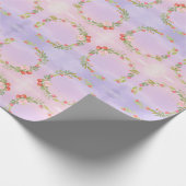 Schattigee mini-bloemenkrans cadeaupapier (Hoek)