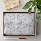 Schattigee mini bloemenkrans tissuepapier (Geschenk)