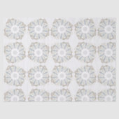 Schattigee mini bloemenkrans tissuepapier (Voorkant)