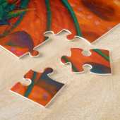 Schattigee Mini Green Dragon & Donut Fantasy Art Legpuzzel (Zijkant)