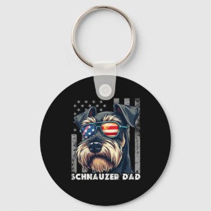 Schattigee Mini Schnauzer Dad Dog Fathers Day Vere Sleutelhanger