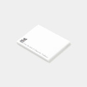 Schattigee miniatuur Schnauzer Cartoon Personalise Post-it® Notes (Schuin)
