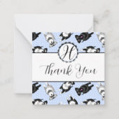 Schattigee miniatuur schnauzers dank u notitiekaartje (Voorkant)