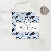 Schattigee miniatuur schnauzers dank u notitiekaartje (Voorkant / Achterkant in situ)