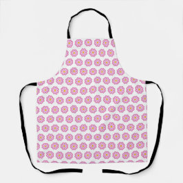 Schattigee Minimal Pink Daisy Flower Pattern Print Schort