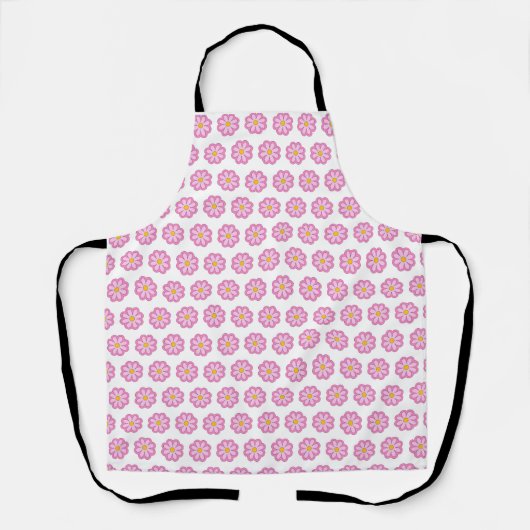 Schattigee Minimal Pink Daisy Flower Pattern Print Schort (Voorkant)