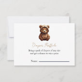 Schattigee minimale foto Beer-y baby luierloterij Kaart (Voorkant)