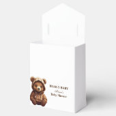 Schattigee minimale foto Beer-y baby Rustic Bedankdoosjes (Geopend)
