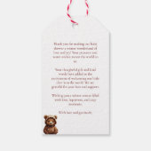 Schattigee minimale foto Beer-y gepersonaliseerde  Cadeaulabel (Achterkant)