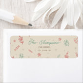 Schattigee minimale kerstelementen etiket (Insitu)