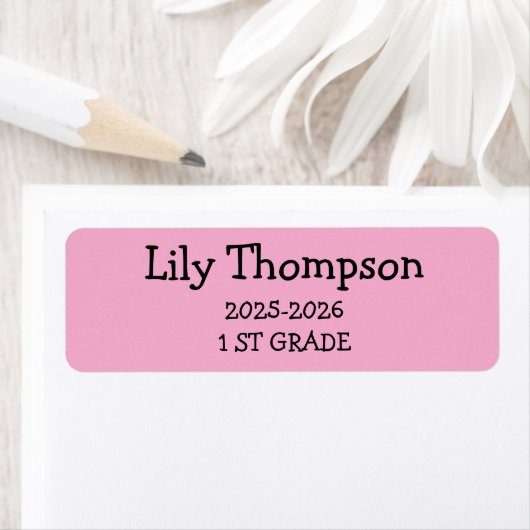 Schattigee minimalist terug naar school etiket (Insitu)