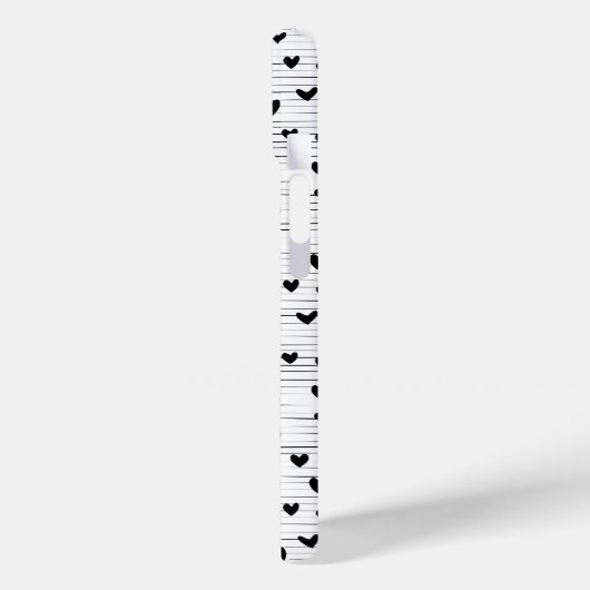 Schattigee minimalistische Abstracte lijn liefde z Case-Mate iPhone Case (Achterkant / Links)