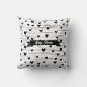 Schattigee minimalistische Abstracte lijn liefde z Kussen (Voorkant)