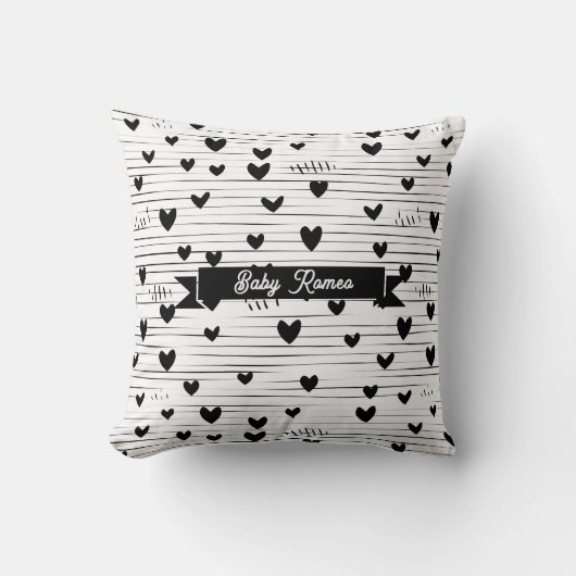 Schattigee minimalistische Abstracte lijn liefde z Kussen (Voorkant)