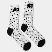 Schattigee minimalistische Abstracte lijn liefde z Sokken (Rechts)