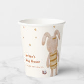 Schattigee minimalistische Boho Bunny Speelgoed Ba Papieren Bekers (Voorkant)