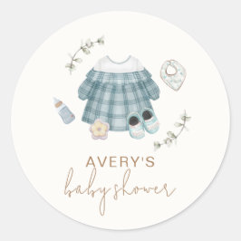 Schattigee minimalistische Boho kleding patroon Ba Ronde Sticker