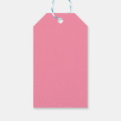 Schattigee minimalistische Bourgondische rode kall Cadeaulabel (Achterkant)