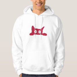 Schattigee minimalistische Cat Face Hoodie