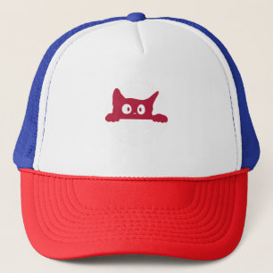 Schattigee minimalistische Cat Face Trucker Hat Pet