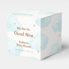 Schattigee minimalistische cloud negen sterren Bab Bedankdoosjes