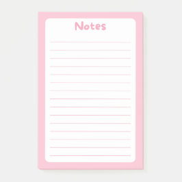 Schattigee Minimalistische Eenvoudige Zachte Roze Post-it® Notes