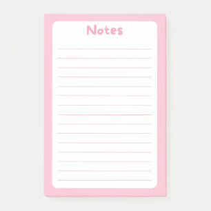 Schattigee Minimalistische Eenvoudige Zachte Roze Post-it® Notes