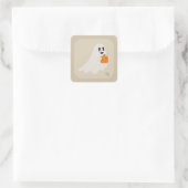 Schattigee minimalistische Ghost Sticker (Tas)