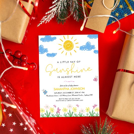 Schattigee minimalistische kleine straal van Sunsh Kaart