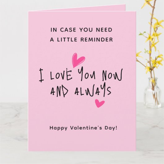 Schattigee minimalistische moderne script Valentij Kaart (Gele Bloem)