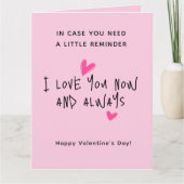 Schattigee minimalistische moderne script Valentij Kaart (Voorkant)