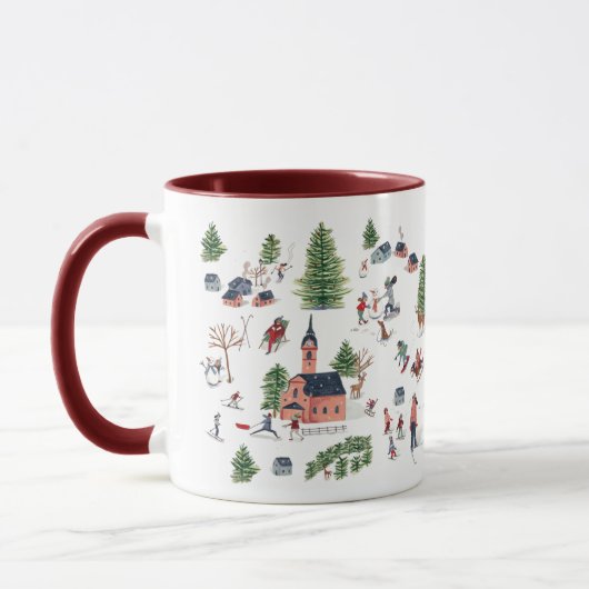Schattigee minimalistische Nordic Winter Village K Mok (Links)