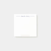 Schattigee Minimalistische Paarse Monogram Volledi Post-it® Notes (Voorkant)