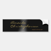 Schattigee minimalistische Plain Modern Calligrapy Bumpersticker (Voorkant)