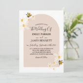 Schattigee minimalistische Spring Daisy Bloemenboo Kaart (Staand voorkant)