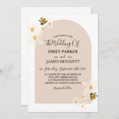 Schattigee minimalistische Spring Daisy Bloemenboo Kaart (Voorkant / Achterkant)