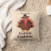 Schattigee minimalistische Thanksgiving Funny Gobb Kussen (Deken)