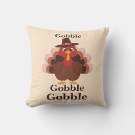 Schattigee minimalistische Thanksgiving Funny Gobb Kussen