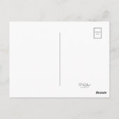 Schattigee minimalistische vogeltjes zwart rood te briefkaart (Achterkant)