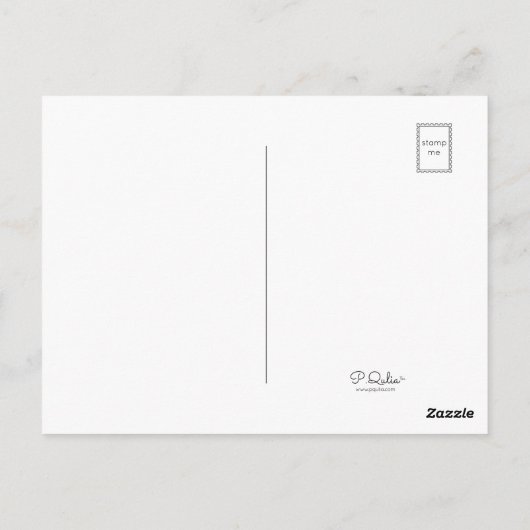 Schattigee minimalistische vogeltjes zwart rood te briefkaart (Achterkant)