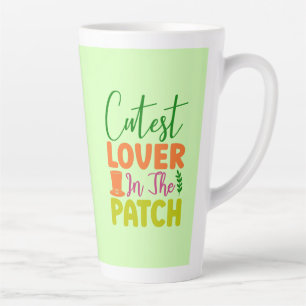 Schattigee minnaar in de patch latte mok