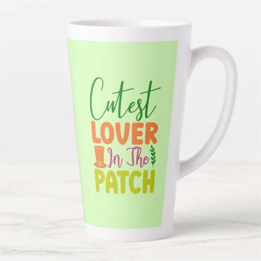 Schattigee minnaar in de patch latte mok (Rechts)